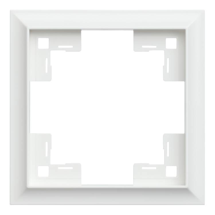 Одноместная рамка Rikett Classic 35910 MW белый сатин