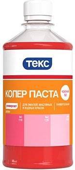 ТЕКС ПАСТА колер паста универсальная, красный №1 (0,1л)