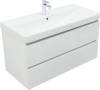Тумба под раковину Aquanet Vega 100 316655 белый глянец фото 5