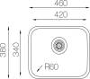Мойка кухонная TopZero Undermount D420.GT8K фото 2