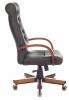 Кресло для руководителя Бюрократ T-9928WALNUT/ECO 1687729 черный фото 3