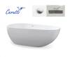 Акриловая ванна Cerutti Spa Mimi CT9671 белая, 170x80 фото 4