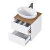 Тумба под раковину 1MarKa Veil Ц0000035551 белая аляска, дуб вотан, 50x50x50 фото 4