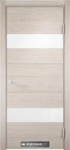 Межкомнатная дверь Verda Турин 15 ДО Лакобель белое (Дуб бежевый вералинга) 2000x900