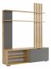 Стенка для гостиной Mebelson Бери GNS-01.2564 дуб крафт золотой/графит