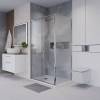 Душевой уголок Niagara Nova NG-65-13CH-CH100-34 профиль хром, стекло шиншилла, 130x100x195 фото 3