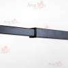 Душевая перегородка AvaCan LB120MT профиль черный, стекло матовое, с рисунком, 120x200 фото 2