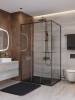 Душевой уголок Cezares LUX-AH-FS-11-110/90-C-GM профиль оружейная сталь, стекло прозрачное, 110x90x195 фото 3