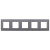 Рамка 5-постовая IEK Skandy SK-M52-K53 графит фото 2