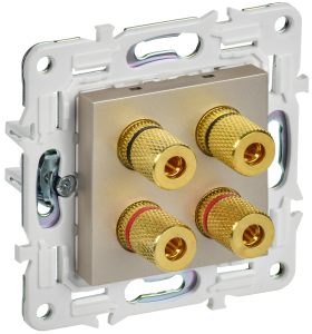 Акустическая розетка IEK Skandy SK-S40-K37 шампань
