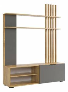 Стенка для гостиной Mebelson Бери GNS-01.2564 дуб крафт золотой/графит