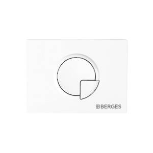 Кнопка смыва Berges Novum 40024 R4 белый, матовый