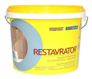 Лак-антисептик Symphony Restavrator EP шелковисто-матовый 0.9 л