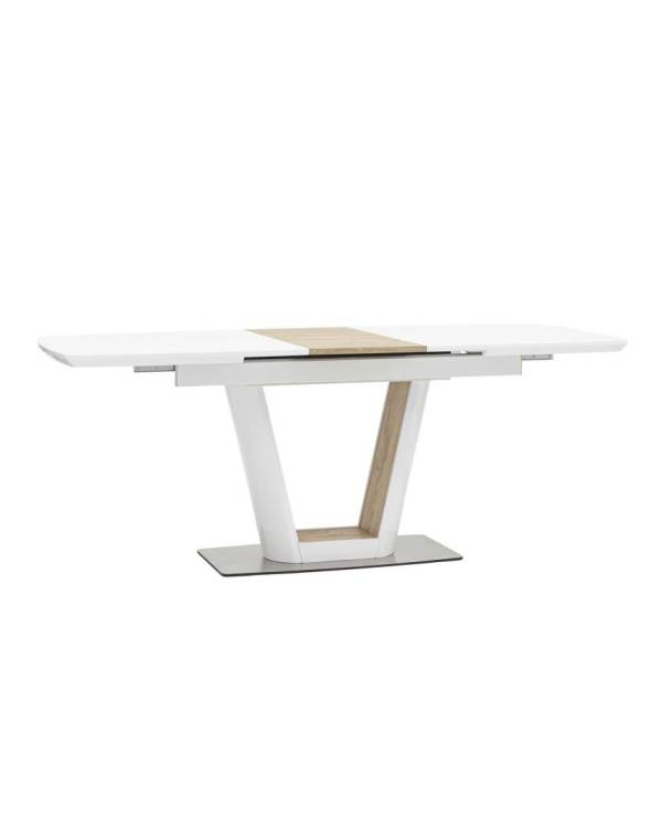 Стол обеденный Stool Group Атланта DT-951-HGW-160 DUAL глянцевый белый 160(200)x90x76