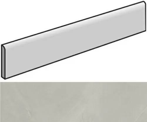 Плинтус Italon Continuum 610130005306 Silver Battiscopa 7.2x60
