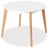 Стол обеденный Stool Group Rondo 80.557.01 8025 бук/белый 135x100x77