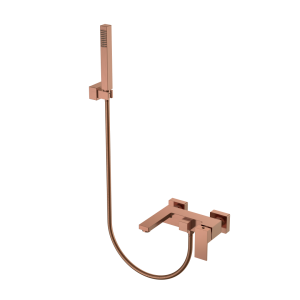 Смеситель для ванны Boheme Qubic 473-CB Copper Brushed