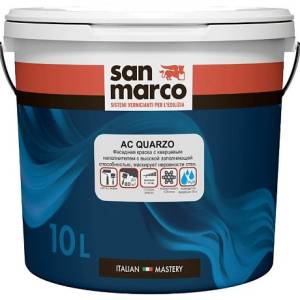 Фасадная краска с кварцевым наполнителем San Marco AC Quarzo С 0.93 л