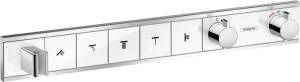 Термостатический смеситель Hansgrohe RainSelect 15358400 для ванны, белый - хром