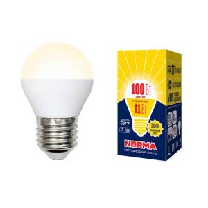 Лампа светодиодная Volpe Norma LED-G45-11W/WW/E27/FR/NR