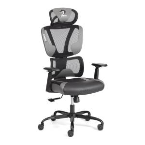 Кресло компьютерное Tetchair iCobra 24848 черный, серый, ткань, искуственная кожа