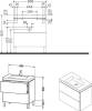 Тумба под раковину Duravit L-Cube 80, напольная, глянцевая белая фото 2