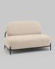 Диван Stool Group Стоун vd-dv-stone-cl-bone молочный, велюр рельефный фото 2
