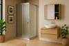 Душевой уголок Royal Bath HPD RB9095HPD-C-ST профиль сатин, стекло матовое, 95x90x200