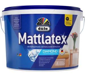 Краска для стен и потолков для влажных помещений латексная Dufa Mattlatex D100 матовая база 3 9 л