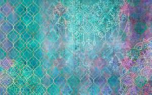 3D Фотообои Artegrafico «Витраж в восточном стиле» VS-012 канвас