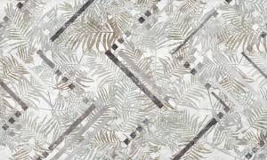 3D Фотообои Artegrafico «Зигзаги в листьях» MN-003 акварель