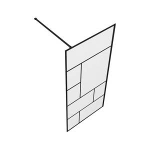 Душевая перегородка Bravat Blackline 90x195
