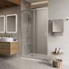 Душевая дверь в нишу Belbagno LUCE-BF-1-110-C-Cr профиль хром, стекло прозрачное, 110x195