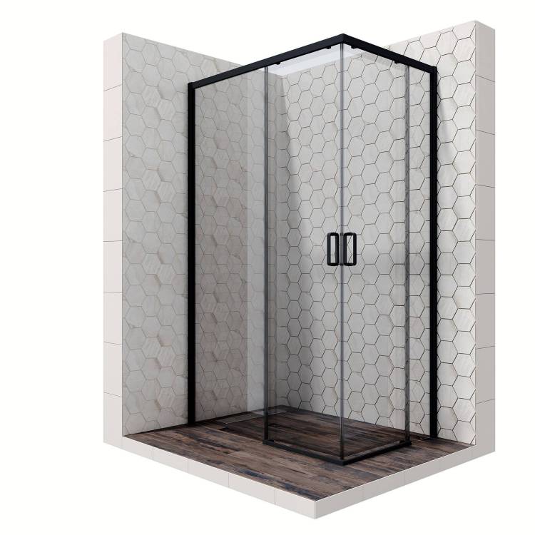 Душевое ограждение Ambassador Queen 11011205LBlack 1200x800x2000