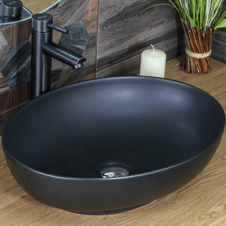 Раковина Melana MLN-320316MB 52 см, черная матовая