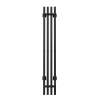 Полотенцесушитель электрический Comfysan Alto-K 015831 EC-4 120/15 черный матовый фото 2