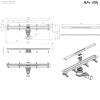 Душевой лоток Am.Pm MasterFlow W01SC-S11-080-05SB универсальный затвор Slim line 80см, матовая сталь фото 13