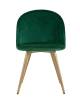 Набор из 4 стульев Stool Group Лион DC-69030A HLR-56 X4 с ромбами зеленый фото 3