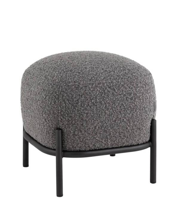Пуф Stool Group Стоун vd-pf-stone-tr-dg темно-серый, букле