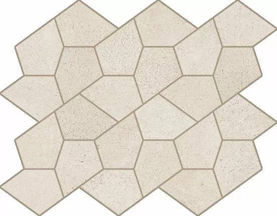 Мозаика Italon Этернум 620110000194 Snow Mosaico Kaleido 27.6x35.6