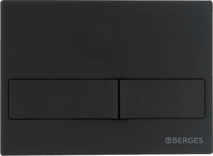 Кнопка смыва Berges Wasserhaus Novum L5 чёрный, матовый
