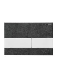 Кнопка смыва Cezares Lux LUX-PN-BIO черная керамическая плитка, кнопки белый