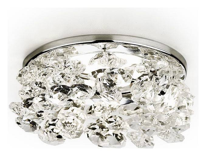 Встраиваемый светильник Ambrella Crystal K308 CL/CH