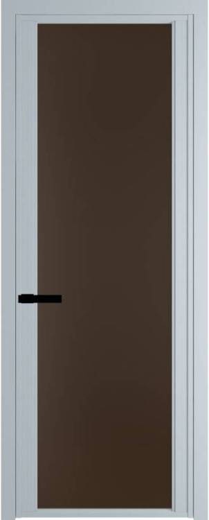 Межкомнатная дверь Profil Doors 2 AGP цвет профиля Серебро, стекло безопасное 6 мм монохром шоколад 600x2000