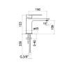 Смеситель для раковины Jacuzzi Borea BDCR205BLJAPI с длинным изливом без донного клапана, хром фото 2