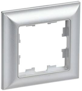 Рамка 1-постовая IEK Brite BR-M12-12-K47 алюминий