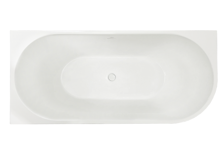 Акриловая ванна Royal Bath Riva RB610312L-WT левая, белая, 180x80
