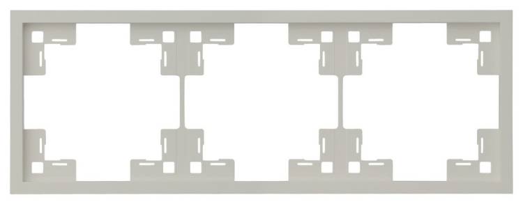 Трехместная рамка Rikett Standart 35830 LN лен