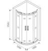 Душевой уголок Good Door Galaxy R-TD-100-C-CH фото 5
