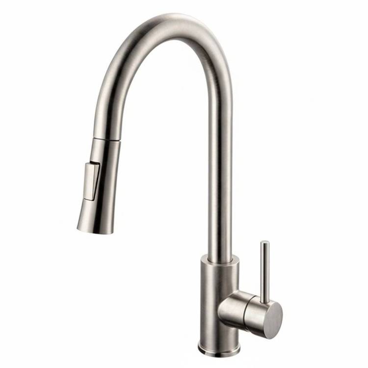 Смеситель для кухни Osgard Forso 87073 с выдвижным изливом, никель